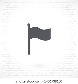 flag vector icon 10 eps , Lorem ipsum Flat design