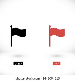 flag vector icon 10 eps , Lorem ipsum Flat design