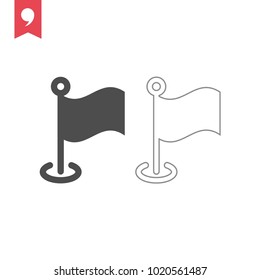 Flag vector icon