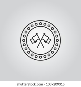 Flag vector icon