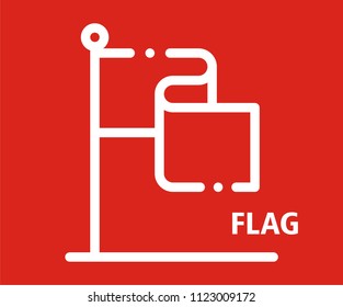 FLAG VECTOR ICON 