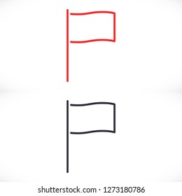 Flag  vector icon