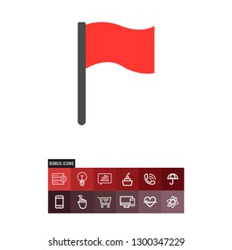 Flag vector icon