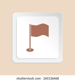 Flag vector icon. 