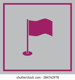 Flag vector icon. 