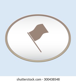Flag vector icon. 