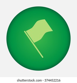 Flag vector icon. 