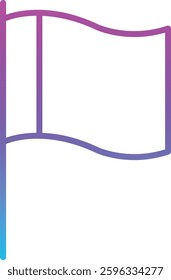 Flag vector icon. Can be used for printing, mobile and web applications.