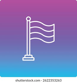 Flag vector icon. Can be used for printing, mobile and web applications.