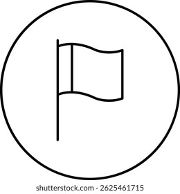 Flag vector icon. Can be used for printing, mobile and web applications.