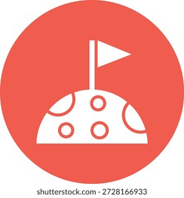 Ilustración de diseño de icono de Vector de bandera