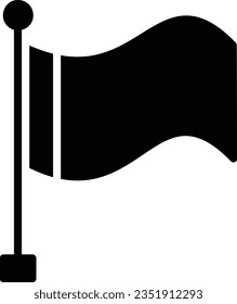 Flag Vector Icon Glyph Style