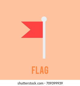 Flag vector icon illustration