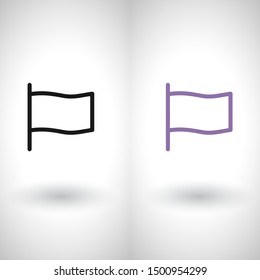 Flag Vector icon. Illustration design.