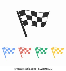 Flag vector icon. Illustration isolated for graphic and web design.