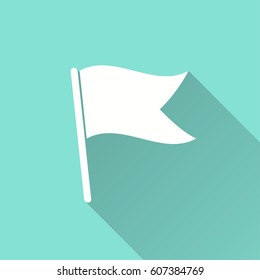 Flag vector icon. Illustration isolated for graphic and web design.