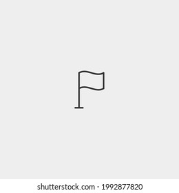 Flag vector icon illustration sign