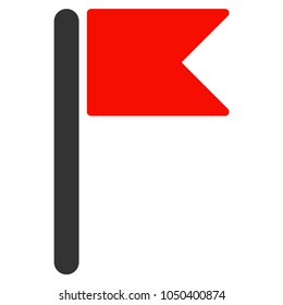 Flag vector icon. Illustration style is a flat iconic symbol.