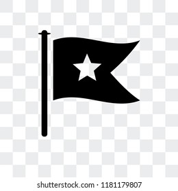 Flag vector icon isolated on transparent background, Flag logo concept