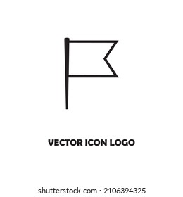 flag vector icon logo illustration