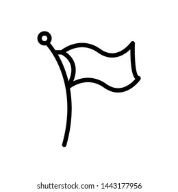 Flag vector icon, logo template design