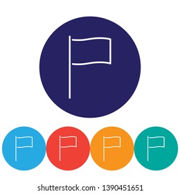 Flag  vector icon , lorem ipsum Flat design