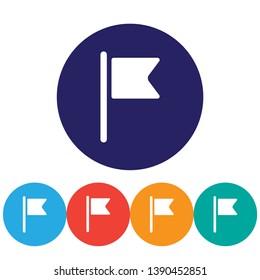 Flag  vector icon , lorem ipsum Flat design