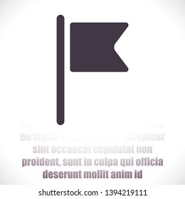 Flag  vector icon , lorem ipsum Flat design