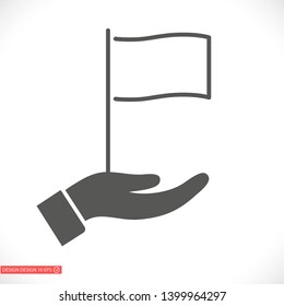 Flag  vector icon , lorem ipsum Flat design