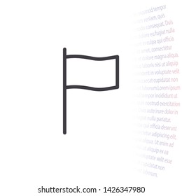 flag Vector icon . Lorem Ipsum Illustration design
