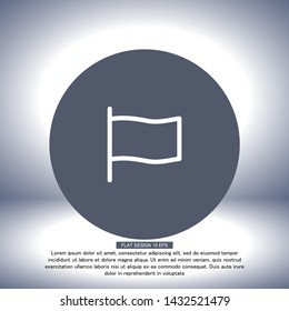 flag Vector icon . Lorem Ipsum Illustration design