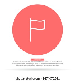 flag Vector icon . Lorem Ipsum Illustration design