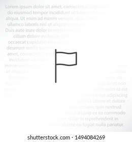 flag Vector icon . Lorem Ipsum Illustration design