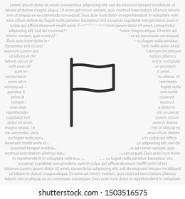 flag Vector icon . Lorem Ipsum Illustration design