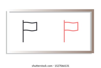 flag Vector icon . Lorem Ipsum Illustration design