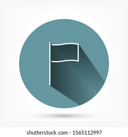 Flag vector icon , lorem ipsum Flat design