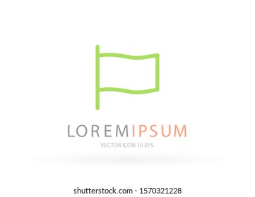 flag Vector icon . Lorem Ipsum Illustration design