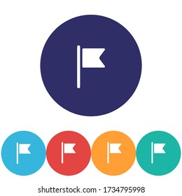 Flag vector icon , lorem ipsum Flat design