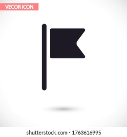 Flag vector icon , lorem ipsum Flat design