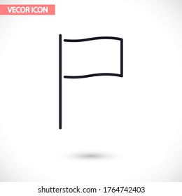 Flag vector icon , lorem ipsum Flat design