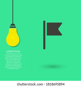 Flag vector icon , lorem ipsum Flat design