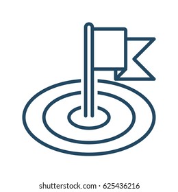 Flag vector icon in meaning Location
