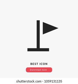 Flag vector icon. Sign banner symbol. Best modern flat pictogram illustration for web and mobile apps design