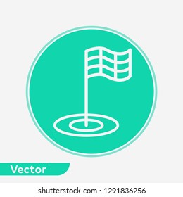 Flag vector icon sign symbol