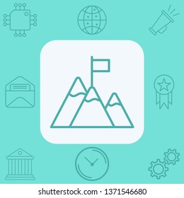 Flag vector icon sign symbol