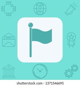 Flag vector icon sign symbol