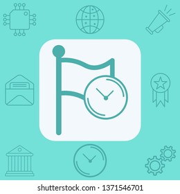 Flag vector icon sign symbol