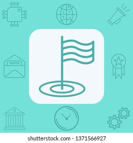 Flag vector icon sign symbol