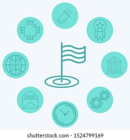 Flag vector icon sign symbol