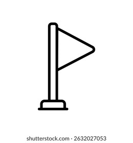 Icono de Vector de bandera Ilustración de stock
